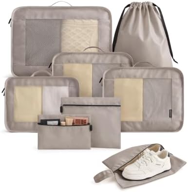 LIGHT FLIGHT 8 Set Packing Cubes by LIGHTFLIGHT