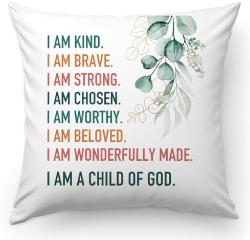 KongMoTree Bible Verse Pillow, Christian Prayer Pillow, Fluffy Soft Plush by KongMoTree