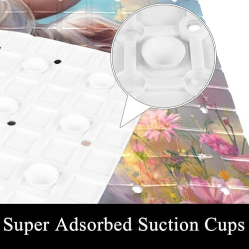 Shower Mat Bathtub Mat, 26.8x15.1 inch, Non-Slip Bath Mat - Image 3