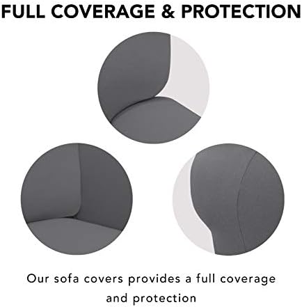 PureFit Super Stretch Chair Covers Fleece Couch Covers - Image 3