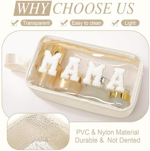 Kacctyen Mama Letter Clear Makeup Bag - Image 3