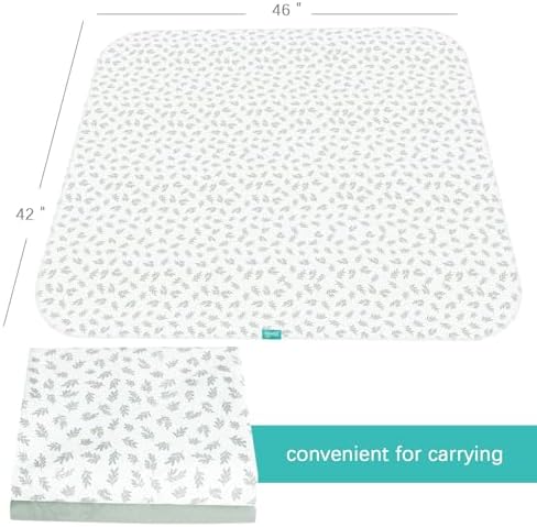 Splat Mat 2 Pack for Under High Chair Waterproof Splash Mat 42''×46'' - Image 6