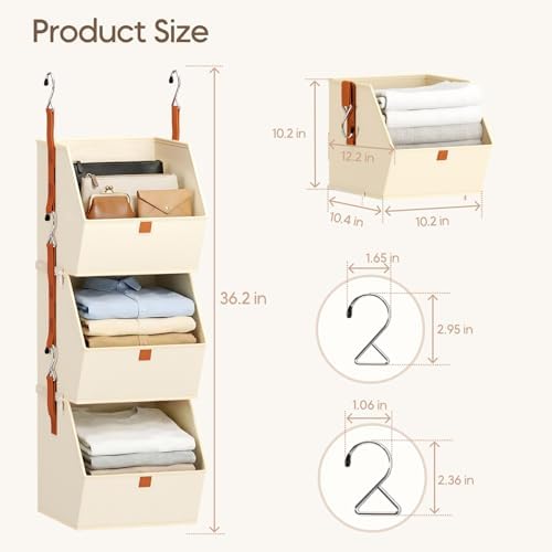 Homsorout Collapsible Hanging Closet Organizer - Image 6