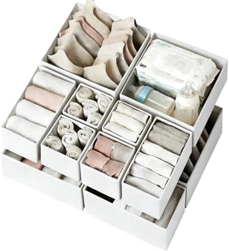 Criusia Drawer Organizer Clothes 12 Pack by Criusia