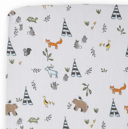 Little Unicorn Premium Crib Sheet | Breathable & Super-Soft Muslin Fabric by LittleUnicorn