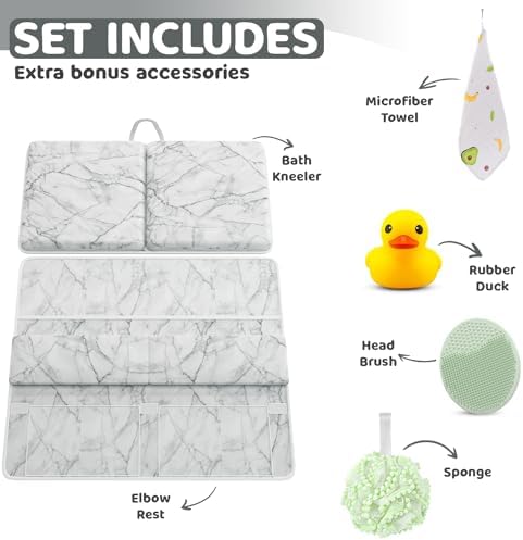 Bath Kneeler & Elbow Kneeling Rest Pad Set - Image 2