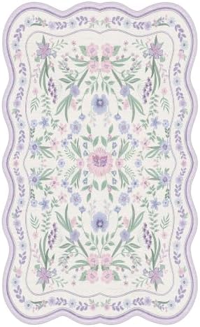 Scalloped Floral Rug 3x5 - Image 4
