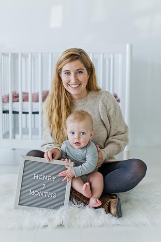 Kate & Milo 10" x 10" Rustic Gray Letterboard Set - Image 6