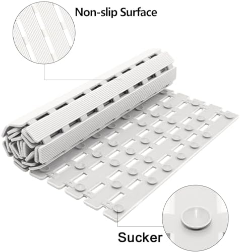 BEMISO Shower Mat Non Slip Bathtub Mat 37.4 x 15.7 Inch Bath Mat - Image 2