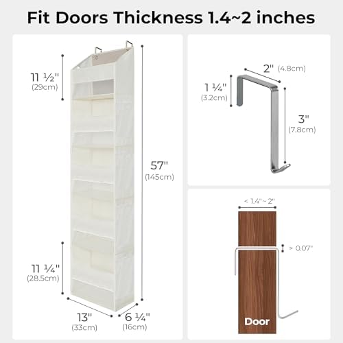 GRANNY SAYS Over the Door Organizer, 5-Shelf Behind the Door Storage - Image 2