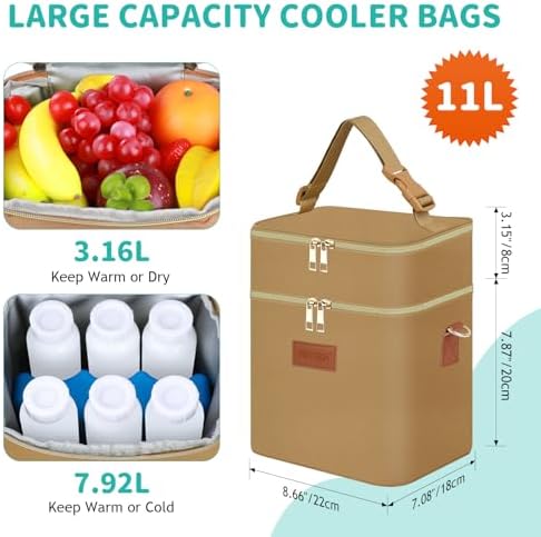 PIIOSER Breastmilk Cooler Travel Bag - Image 4