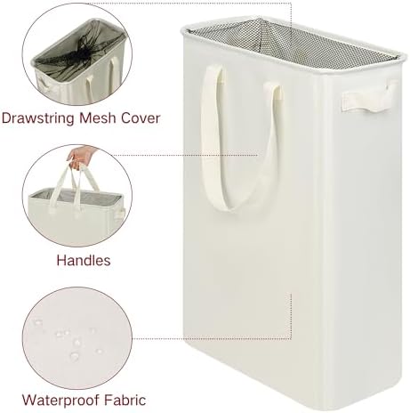 efluky Slim Laundry Basket, Narrow Laundry Hamper - Image 3