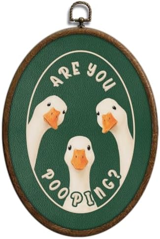 are You Pooping Wall Art, Funny Goose Bathroom Wall Art, Waterproof by Unknown