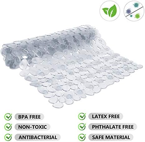 WELTRXE Non Slip Bath Mat Pebbles Bathtub Mat - Image 4