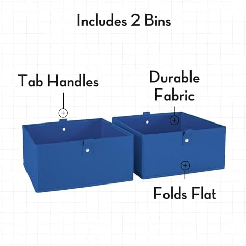 RiverRidge Kids 2pc Folding Storage Bins Set - Image 3