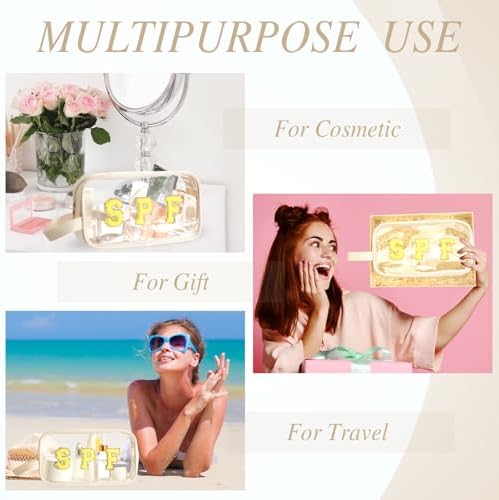 Kacctyen Spf Letter Clear Makeup Bags - Image 6