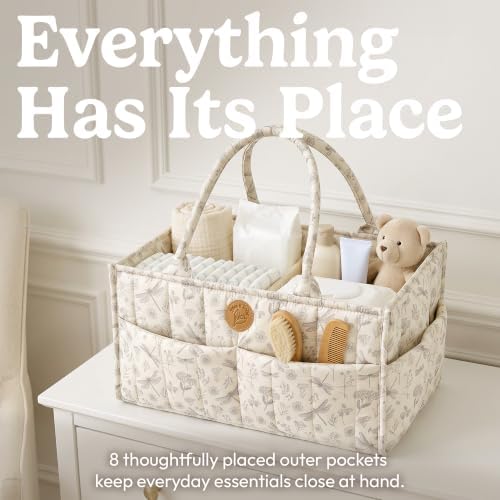 Floral Diaper Caddy Organizer - Image 3