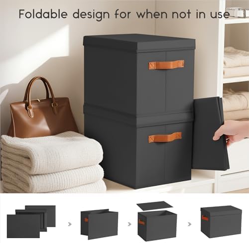 Homsorout Storage Bins with Lids - Image 3