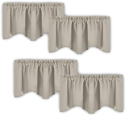 NICETOWN 18 Inch Length Short Curtain Valances Privacy by NICETOWN