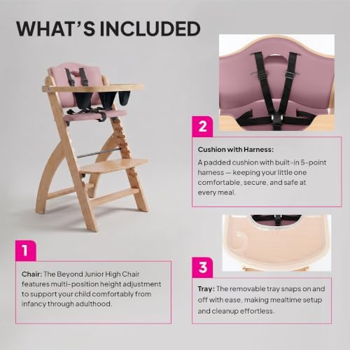 Abiie Beyond Junior Convertible Wooden High Chair - Image 3