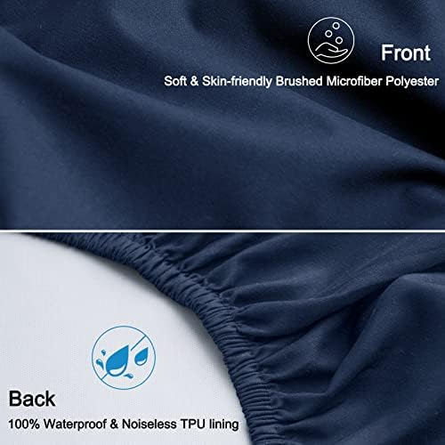 david's kids Waterproof Mini Crib Sheets, 2 Pack Ultra Soft Breathable Mini - Image 5