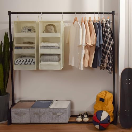 GRANNY SAYS 3-Shelf Hanging Closet Organizer, Foldable Storage - Image 5