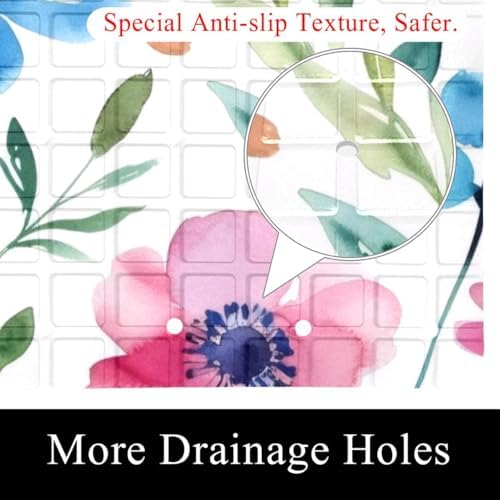 Non Slip Shower Mat Bathtub Mat 15.1x26.8 Inch, Quick Dry Bath Mat - Image 2