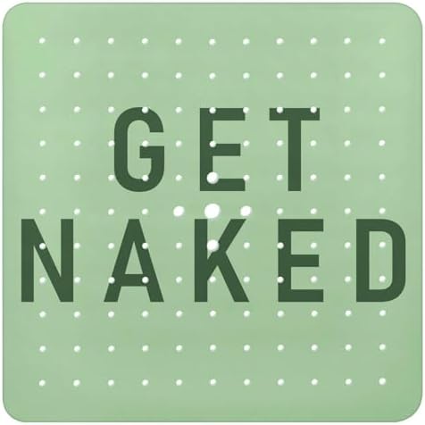 Bathtub Mat Non Slip, Get Naked Square Bath tub Mat Shower Floor Mat by BathtubMat