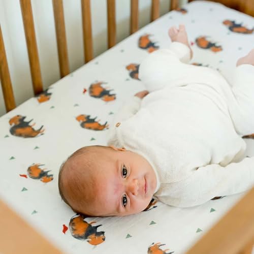 Little Unicorn Premium Crib Sheet | Breathable & Super-Soft Muslin Fabric - Image 5
