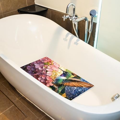 Non Slip Bathtub and Shower Mat 26.8x15.1 inch, Bath Mat - Image 4