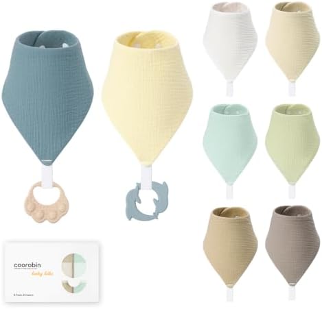 8-Pack Muslin Baby Bibs for Drooling and Teething by Unknown