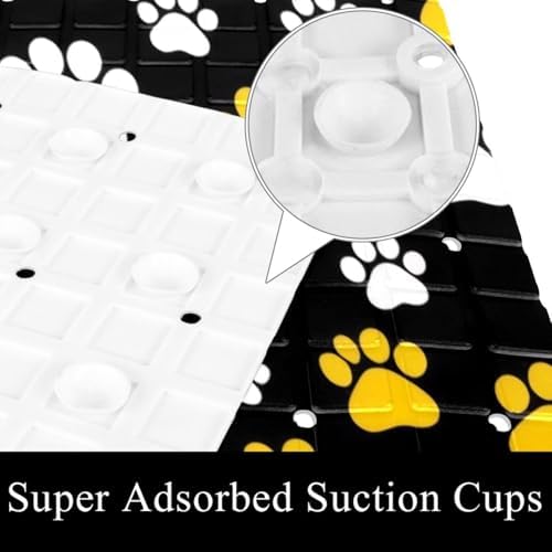 Bath Tub Shower Mat, Washable Bathtub Floor Mats, Suction Cups and Drain Holes - Image 3
