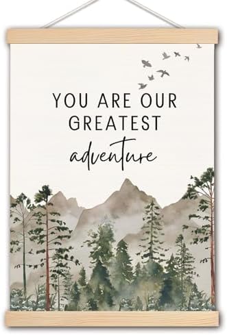 DNEULYR Baby Boy Girl Nursery Decor, You are Our Greatest Adventure Wall Art by Unknown
