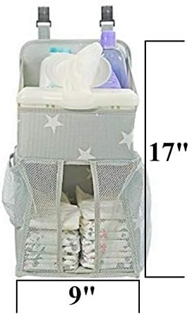 Star Pattern Diaper Caddy and Nursery Organizer - Image 3