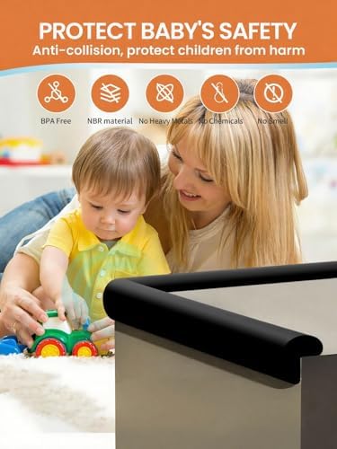 Baby Corner Protector Guards, 6.6FT 0.47'' Thick, Peel and Stick - Image 4