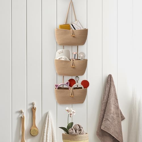TeoKJ 3-Tier Cotton Rope Baskets - Image 3