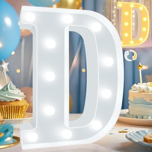 Pooqla LED Marquee Letter Lights, Warm White and Cool White Decorative Lighted by Pooqla