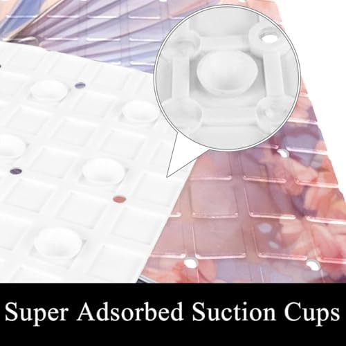Shower Mat Non Slip, Cherry Blossom Humming Bird Anti Slip Bath Mat - Image 3