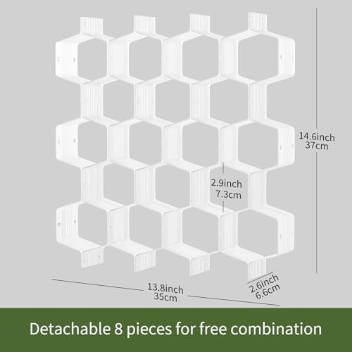Honeycomb Separator Adjustable Drawer Organizer Divider - Image 2
