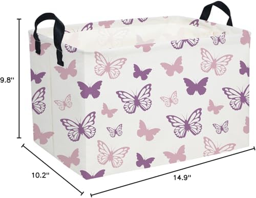 Essme Rectangular Butterfly Baskets, Kids Storage Basket - Image 5