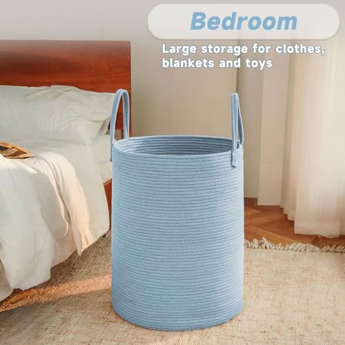 JMvicyroam 100L Cotton Rope Laundry Basket Hamper - Image 3