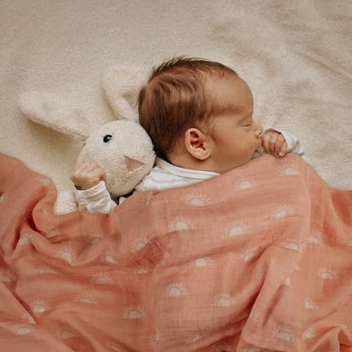 GLLQUEN BABY Muslin Swaddle Blankets 4Pk Receiving Blanket Large 35" x 40" - Image 6
