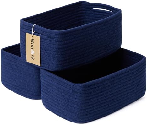 MiniArk Small Storage Baskets for Organizing | Closet Organizer Bins | Shelf by MiniArkStorageBasketsHome