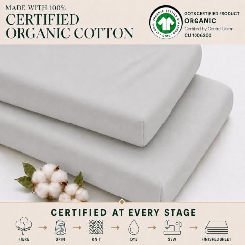 GOTS Organic Bassinet Sheets Compatible - Image 3