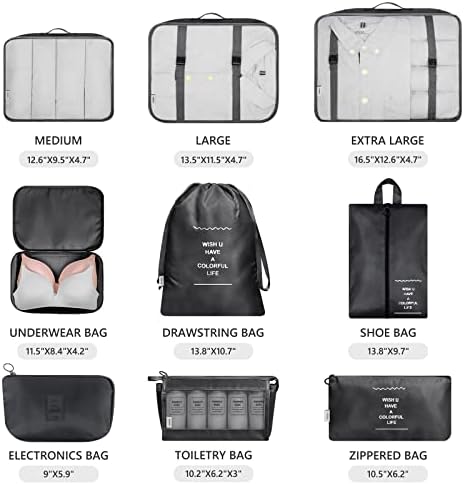 Mossio 9 Set Packing Cubes - Image 3