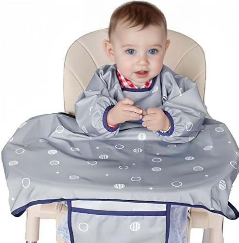 Adjustable Long Sleeve Baby Bibs by MOTEERLLU