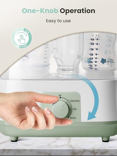 Grownsy 4-in-1 Large Capacity Baby Bottle Sterilizer and Dryer - Image 4