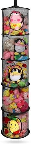 Hanging Stuffed Animal Storage Hammock Net 5 Tiers by coastalrose