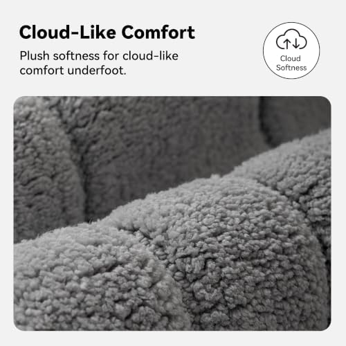 GRANNY SAYS Dark Grey Bathroom Rug 36" x 24", Non-Slip Microfiber Bath Mat - Image 3