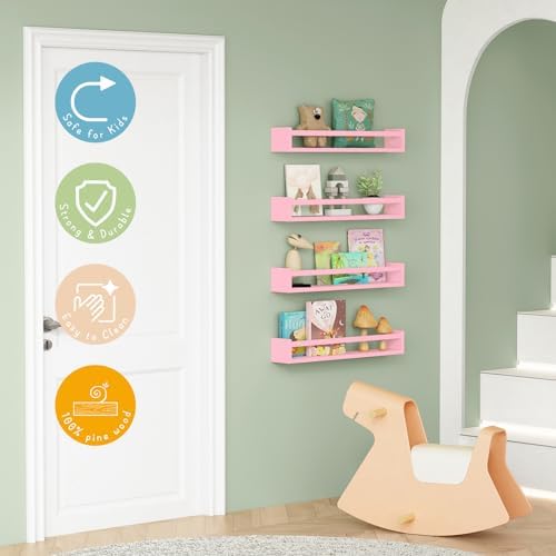 Forbena Large Pink Kids Book Shelves - Image 4